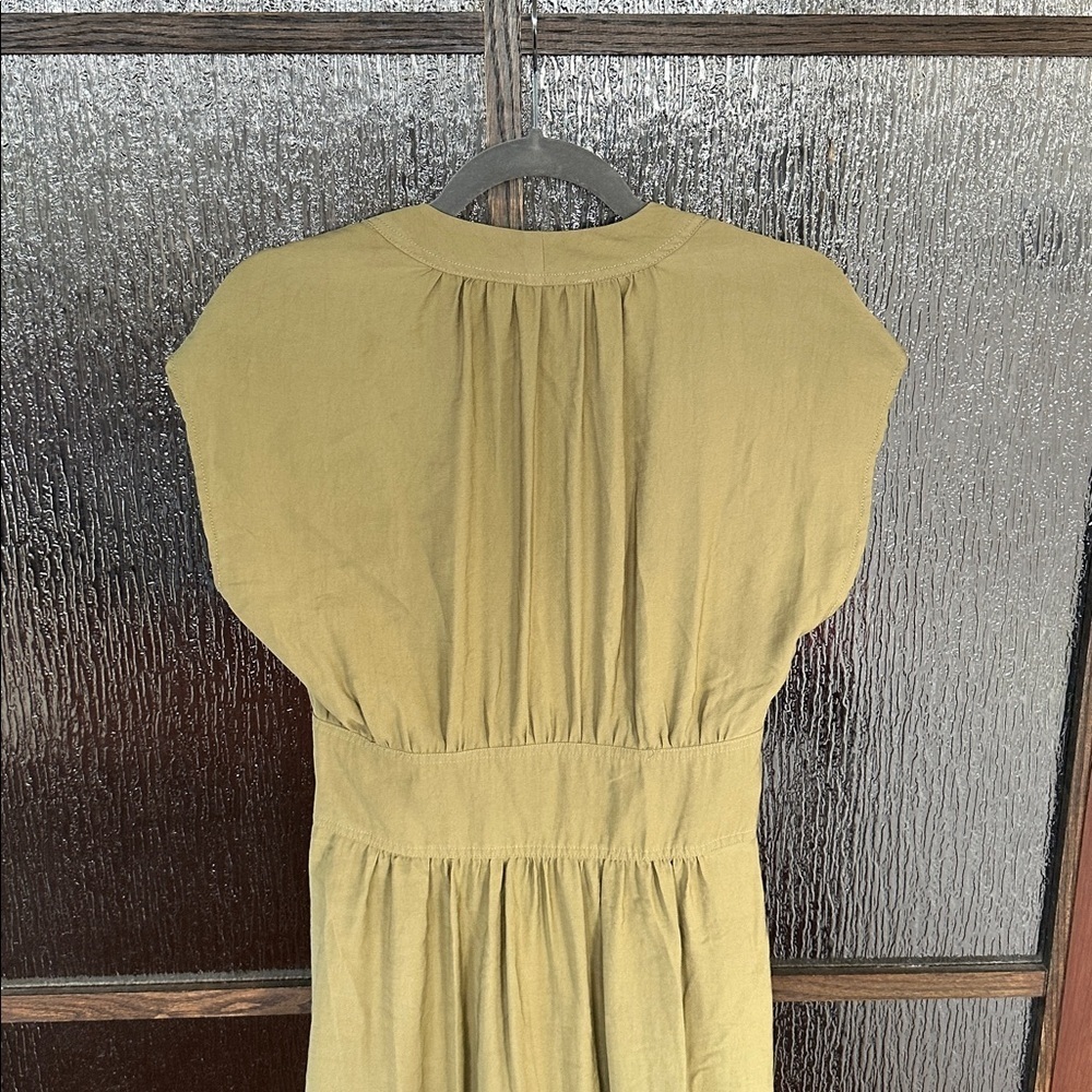 ba&sh Dove midi dress in olive green size small. - Picture 8 of 13